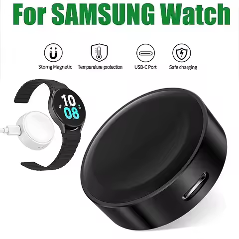 For Samsung Galaxy Watch Active 2 1 Wireless Magnetic Charger USB Type C Port Charging Dock For Gala