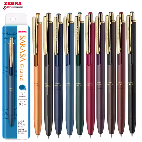 Zebra SARASA Grand Metal Gel Sign Pen JJ56 Luxury Vintage Colors Rollerball 0.5mm High-End Writing S