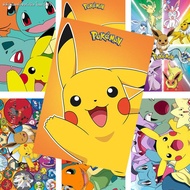 Poster Pokémon Anime Merchandise Dormitory Wall Stickers Bedroom HD Wallpaper Room Oversized Wallpap