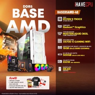 iHAVECPU คอมประกอบ BASED5AMD-40 AMD RYZEN 9 7900X 4.7GHz 12C/24T / ONBOARD Radeon™ Graphics (อัพเกรดการ์ดจอติดต่อ ADMIN) / ASUS ROG STRIX X670E-E GAMING WIFI / KINGSTON FURY BEAST x iHAVECPU 16GB (8x2) DDR5 5200MHz BLACK / DARKFLASH DK431 (WHITE)