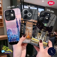 Softcase Glass For ITEL A50, A70 & A80 - Case Handphone ITEL A50, A70 & A80 [T86].