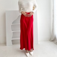 [MAFIA]STEEN SILK SKIRT / midi SKIRT material satin /silk