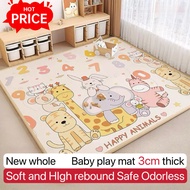 【In Stock】 Baby Mat Playmat 3cm Thick EPE Material Odorless Double-Sided Pattern Baby Foam Carpet Cl