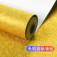 Gold Foil Self-Adhesive Wallpaper Buddhist Hall Flashing Gold Golden Living Room ktv Ceiling Sticker