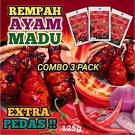 REMPAH AYMASOS EXTRA PEDAS COMBO 3 PEK 125g. - 3 pek extra pedas 125g
