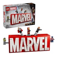 【LEGO 樂高】磚星球〡 76313 漫威系列 漫威人偶標誌盒 MARVEL Logo & Minifigures
