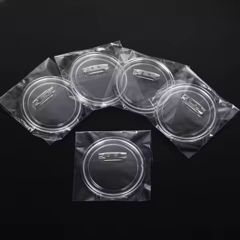 5/10/20pcs Blank Badge Pin Button Maker Parts Acrylic DIY Badge Button Parts Material for Button Pre