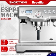 BREVILLE the Dual Boiler BES920 - Stainless Steel (2.5L/1700w) Coffee Machine Espresso Maker with Pr