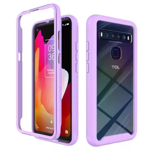 For TCL 10L 20L Plus 30 XE Crystal Case Hard Back Panel Funda TCL T-Mobile Revvl 6 Pro 20 L 10 Lite 