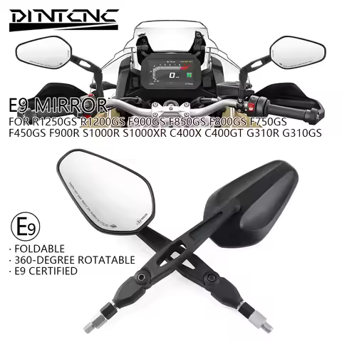 Rearview Mirrors E9 For BMW R1250GS R1200GS F900GS F800GS S1000XR C400X GT R nineT Side Mirrors Acce