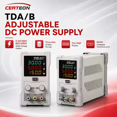 TDA/B Adjustable DC Power Supply 0-100V Programmable Bench PSU OVP OCP OTP Protection RS232 for Phon