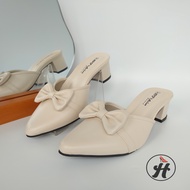 HMF Women's 5 cm Ribbon Tofu Heel Shoes MD03
