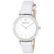 Emporio Armani AR11124 Analog Quartz Silver Leather Women'S Watch