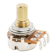 Musiclily Pro B250K Mini Pot Brass Metric Solid Short Shaft 6.5mm Linear Taper Potentiometer for Ele