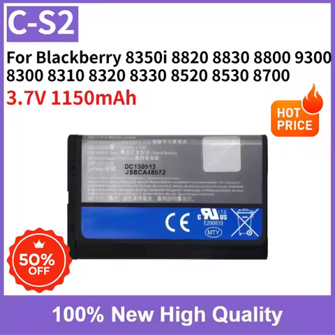 1-5PCS C-S2 1150mAh Battery for Blackberry 8350i 8820 8830 8800 9300 8300 8310 8320 8330 8520 8530 8