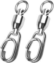 Ball Bearing Fishing Swivel Saltwater Steel Lock Fishing Snap Swivel Rolling Connector Snaps Swivel 