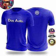 VW Volkswagen Das Auto Short Sleeve T shirt Round Neck 100% Cotton Polo Jetta Passat Golf GTI Toureg mk5 mk6 mk7