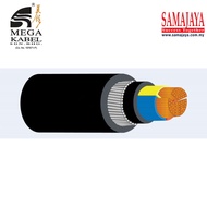 Mega Kabel 3 Core x 1.5mm To 6mm Pvc / Swa / Pvc Armoured Cable Copper Conductor (Per Metre)