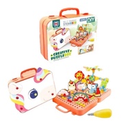 STEM CREATIVE PUZZLE BOX Building Blocks Assemble 163PCS