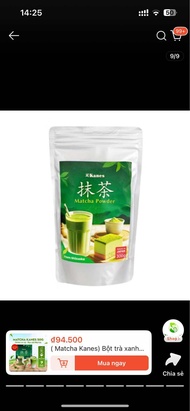 ( Matcha Kanes) Bột trà xanh Matcha Nhật Bản Kanes 50g/ 300g