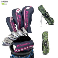 [11GOLF] ชุดไม้กอล์ฟ + ถุงกอล์ฟขาตั้ง + Head Cover สำหรับผู้หญิง จาก KASCO รุ่น DIMPALS G7 FULL SET 