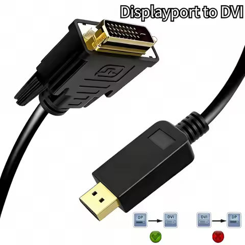 1080P HD DP to DVI Adapter DisplayPort Display Port to DVI Cable Adapter Converter Male to Female fo