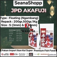 Pelet JPD AKAFUJI Floating Color Booster Pakan Ikan Koi 500gram Import