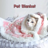Pet Blanket Dog bed Warm Printed Flannel Cartoon Dog Cover Carpet Dog Nest Cat Nest Mat