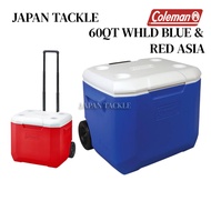 COLEMAN COOLER 60QT WHLD BLUE & RED ASIA