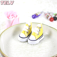 TELV 5cm Doll Shoes DENIM Canvas Toy Shoes1/6 BJD สำหรับตุ๊กตารัสเซีย sneackers