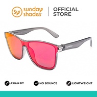 Sunday Shades Rocky Reef Flare Asian Fit, Bounce Free Unisex Sunglasses. Shades for Running, Kayakin
