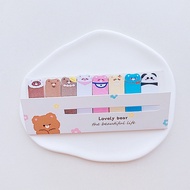 Sticky Notes Karakter 8IN1 Tempelan Kertas Catatan 120 Lembar Pembatas Buku Karakter Hewan Lucu Pena