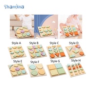 [Shamjina] Wooden Educational Shape Puzzle Wooden Shape Sorter Puzzle Toys Geometric Shape Puzzle fo