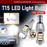 1pcs T15 LED Bulb 921 LED bulb 27SMD Canbus LED Reserve Light Brake Light Signal bulb