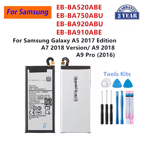 EB-BA520ABE Battery For Samsung Galaxy A5 2017 Edition A520 SM-A520F/ A7 2018 Version/Galaxy A9 Pro 
