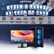 SETCOM+MONITOR BONMECOM2 ครบเซ็ตพร้อมจอ/ CPU AMD AM5 RYZEN 5 9600X /RX 9070 XT 16GB/Case เลือกได้
