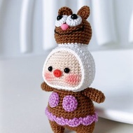 手工編織小豬豬系列-海綿寶寶Sandy