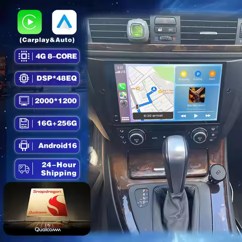 Android 16 Carplay Car Radio For BMW E90 E91 E92 E93 2005 - 2013 Navigation GPS Video Player Stereo 