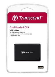Transcend 創見 RDF9 高速USB 3.1 多合1讀卡機-黑(支援UHS-II SD記憶卡-TS-RDF9K2)