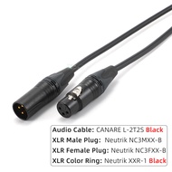 CANARE สายไมโครโฟนแบบกำหนดเองที่ทำด้วยมือ L-2T2S สายไมโครโฟน ปลั๊ก netaxk NC3FXX-B NC3FXX-B สายสัญญา