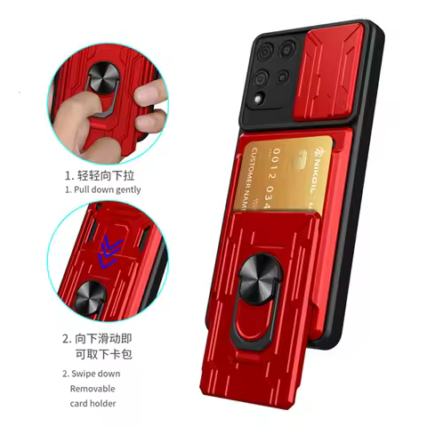 Shockproof Armor Case For Samsung Galaxy A22 A12 M12 M32 A32 A42 A52 A72 A13 A53 A33 Slide Camera Ca