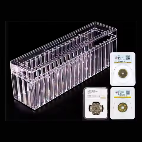 20 Certified Graded PCGS NGC Slab Coin Holder Coin Transparent Box Coins Protection Storage Commemor