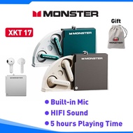 Monster XKT17 New Ture Wireless Upgrade Bluetooth 5.3 Earphone HIFI Stereo Headphone Quick Connect Gaming Sport Earbuds for Xiaomi Oppo Vivo Samsung Huawei Realme