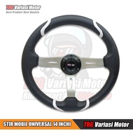 14 Inch Racing Car Steering Wheel, 6 Color Variations, Type 003