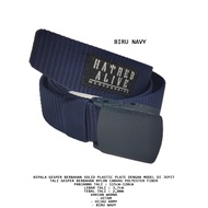 Tactical Nylon Canvas Tactical Army Anti-Metal Detector Belt Thick Buckle Head Model A3