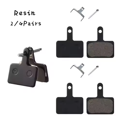 2/4 Pairs Resin Bicycle Disc Brake Pads for Shimano B01S MT200 M400 MT500 M315 M525 M475 M495 M515 M