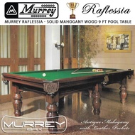 JT24 MURREY RAFLESSIA PRO TV 9 FT MAHOGANY POOL TABLE MEJA BILLIARD