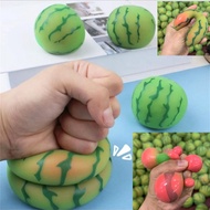 Cute Squishy Slowly Rising Colorful Watermelon Decompression Toy Funny Stress Relief Toys for Kids
