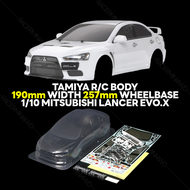 TAMIYA R/C Body 1/10 Mitsubishi Lancer Evolution X (257mm) 51376