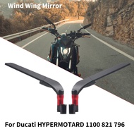 For Ducati HYPERMOTARD 1100 821 796 939 Diavel Universal Motorcycle Mirror Wind Wing side Rearview Reversing mirror